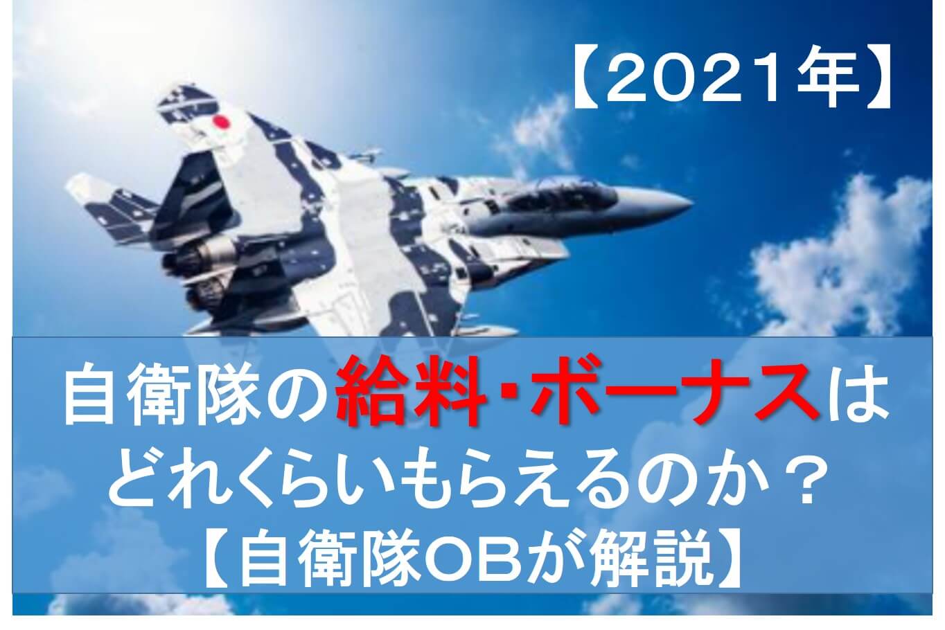 ２０２１年 自衛隊の給料 ボーナスはどれくらいもらえるのか Pleiades星jin