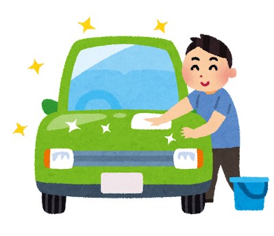 単身赴任の夫、趣味で車の洗車を楽しむ男性